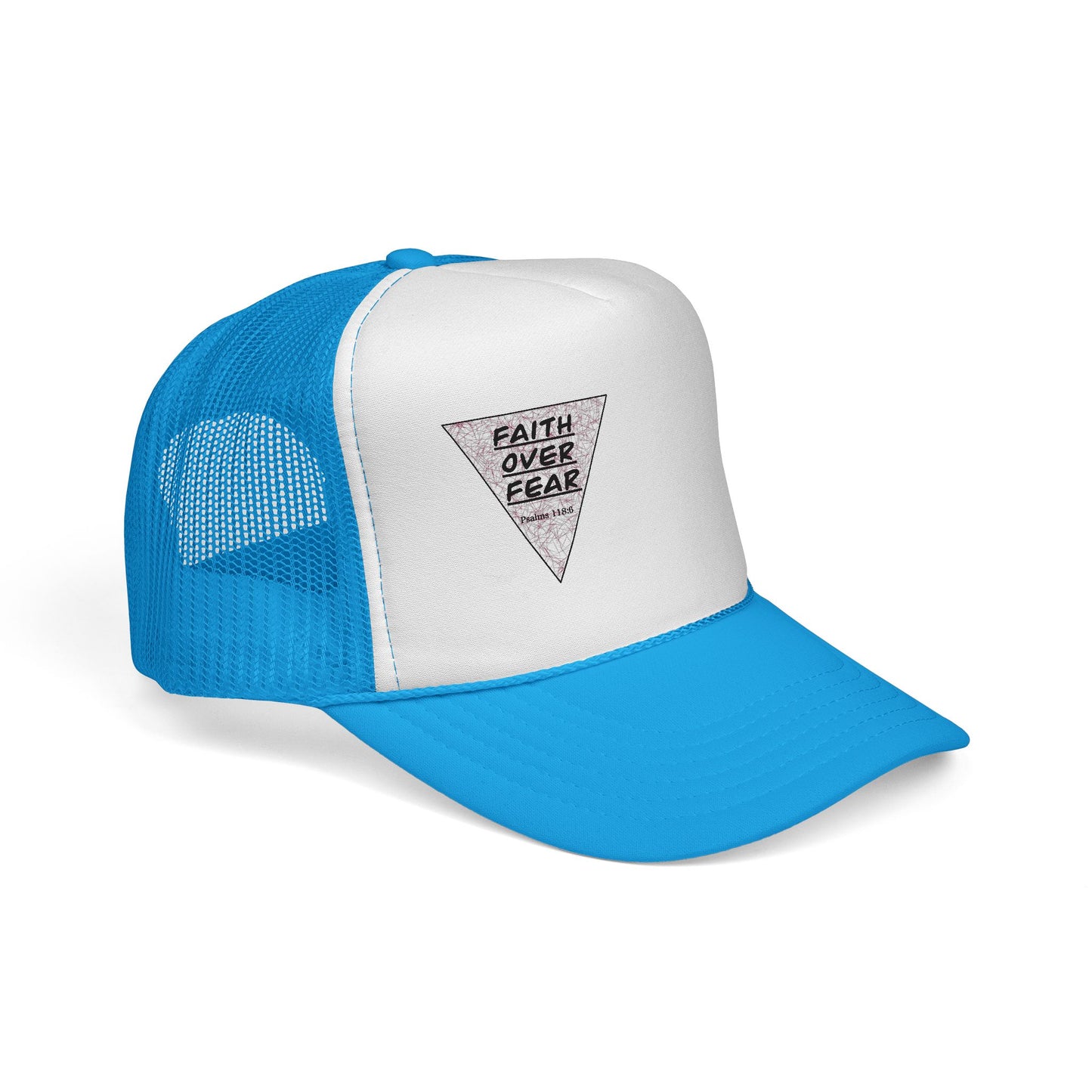 Faith Over Fear Trucker Cap — Inspirational Mesh Baseball Hat