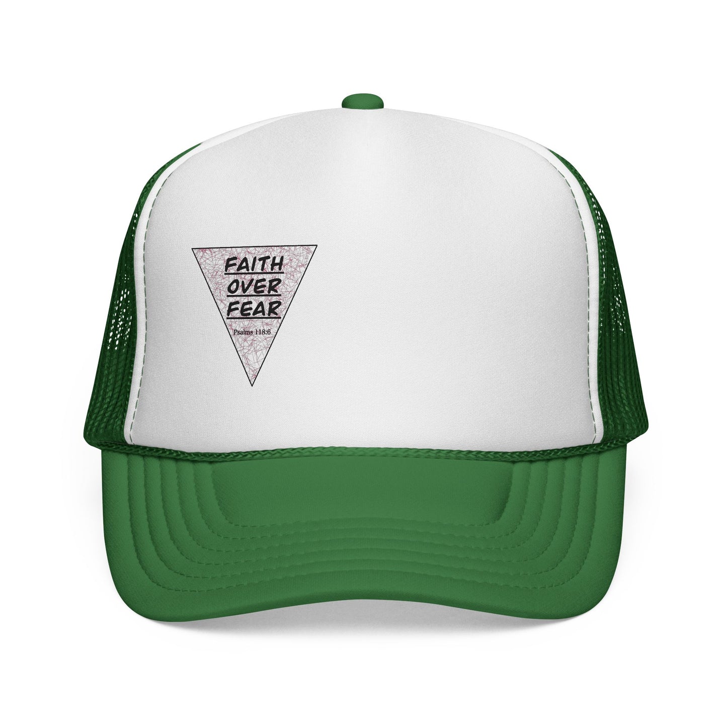Faith Over Fear Trucker Cap — Inspirational Mesh Baseball Hat