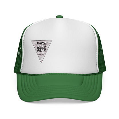 Faith Over Fear Trucker Cap — Inspirational Mesh Baseball Hat
