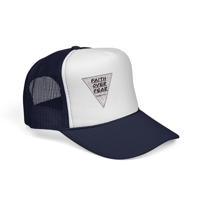 Faith Over Fear Trucker Cap — Inspirational Mesh Baseball Hat
