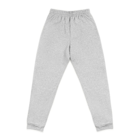 Embroidered 'Jesus Saves' Grey Joggers — Christian Casual Sweatpants