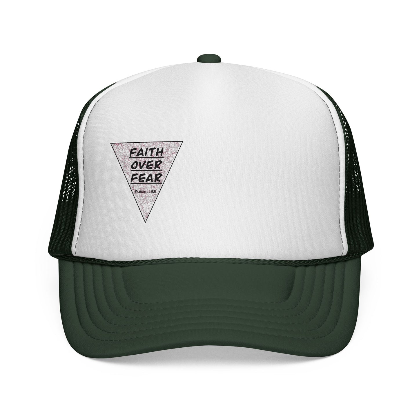 Faith Over Fear Trucker Cap — Inspirational Mesh Baseball Hat