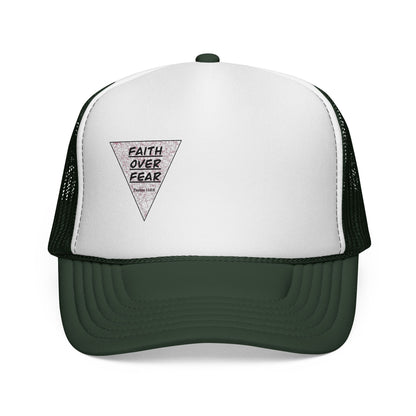 Faith Over Fear Trucker Cap — Inspirational Mesh Baseball Hat