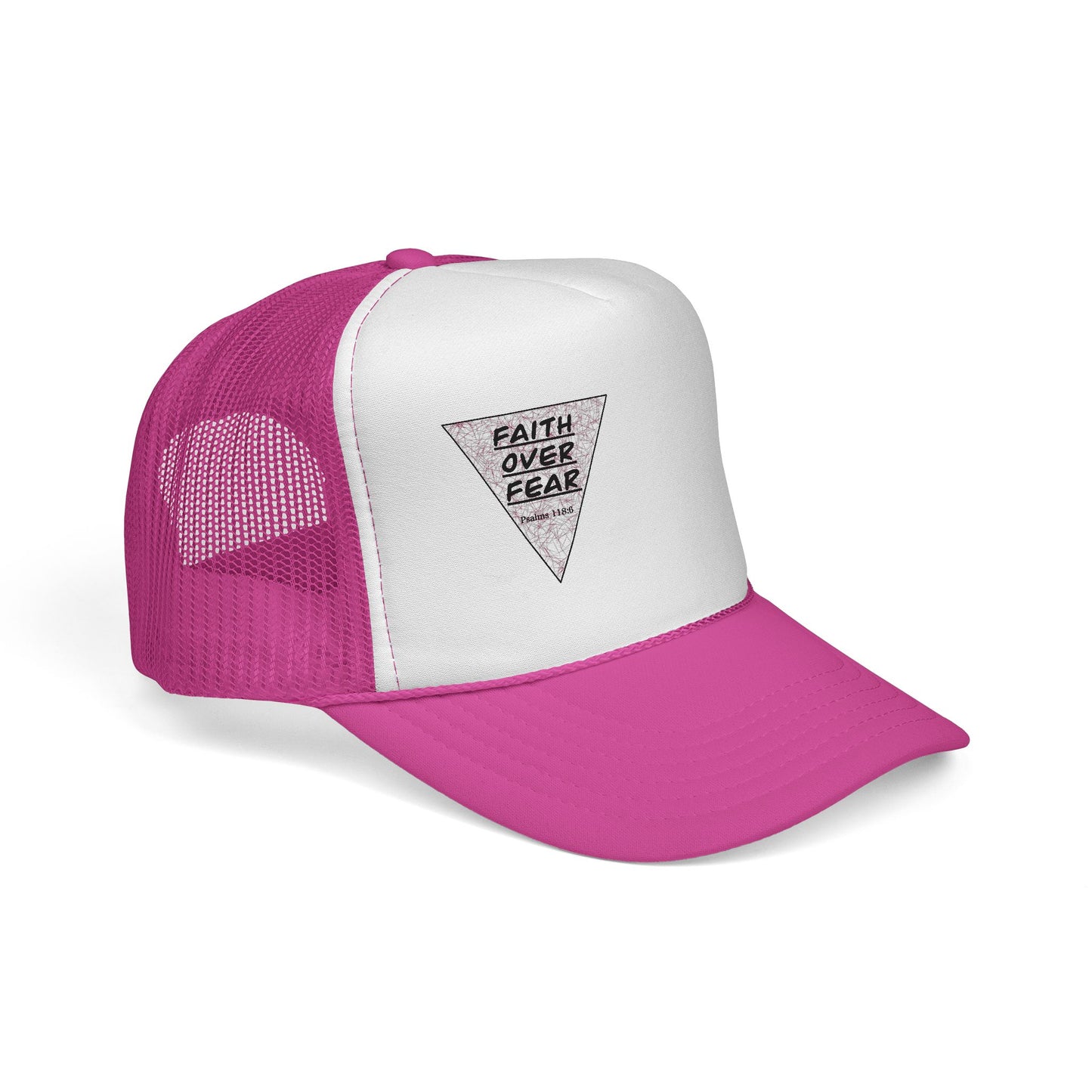 Faith Over Fear Trucker Cap — Inspirational Mesh Baseball Hat