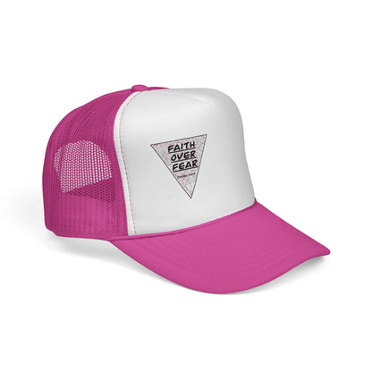 Faith Over Fear Trucker Cap — Inspirational Mesh Baseball Hat