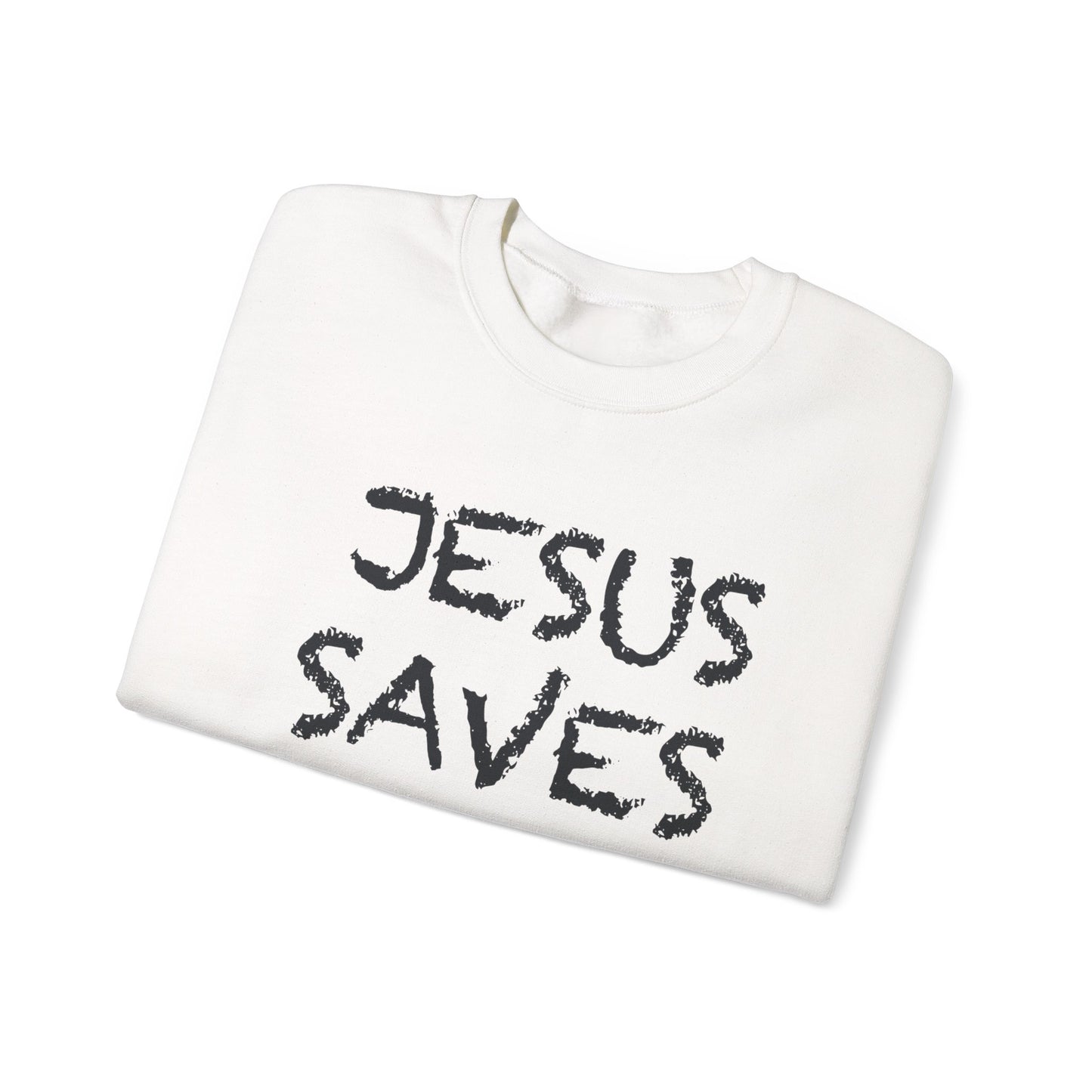 Jesus Saves Bro Sweatshirt - Casual Christian Graphic Crewneck