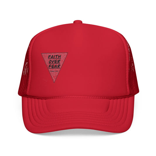 Faith Over Fear Trucker Cap — Inspirational Mesh Baseball Hat