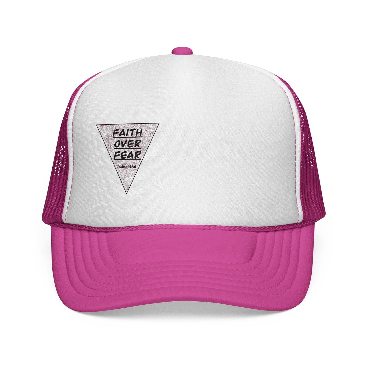 Faith Over Fear Trucker Cap — Inspirational Mesh Baseball Hat