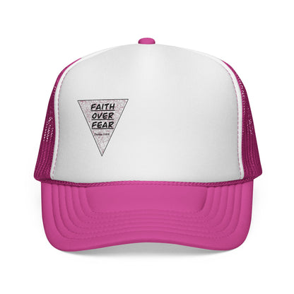 Faith Over Fear Trucker Cap — Inspirational Mesh Baseball Hat