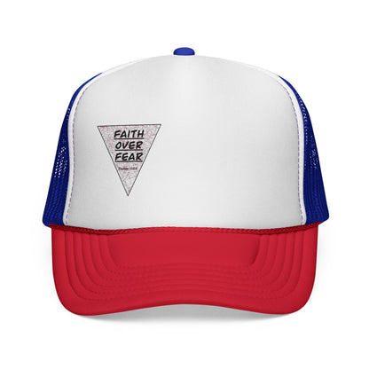 Faith Over Fear Trucker Cap — Inspirational Mesh Baseball Hat