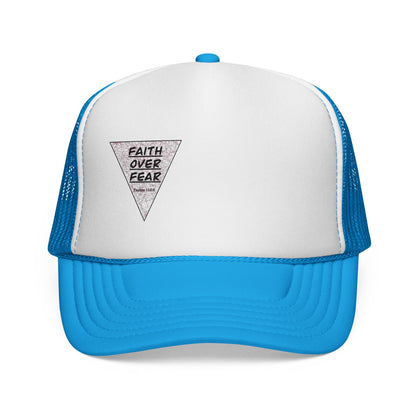 Faith Over Fear Trucker Cap — Inspirational Mesh Baseball Hat