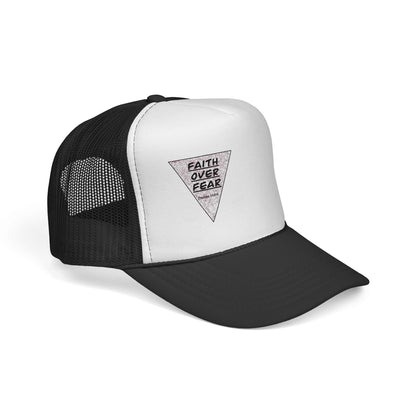 Faith Over Fear Trucker Cap — Inspirational Mesh Baseball Hat