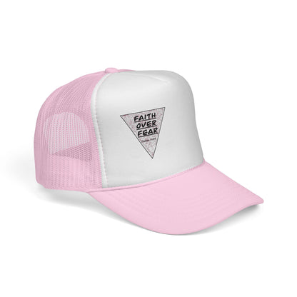 Faith Over Fear Trucker Cap — Inspirational Mesh Baseball Hat