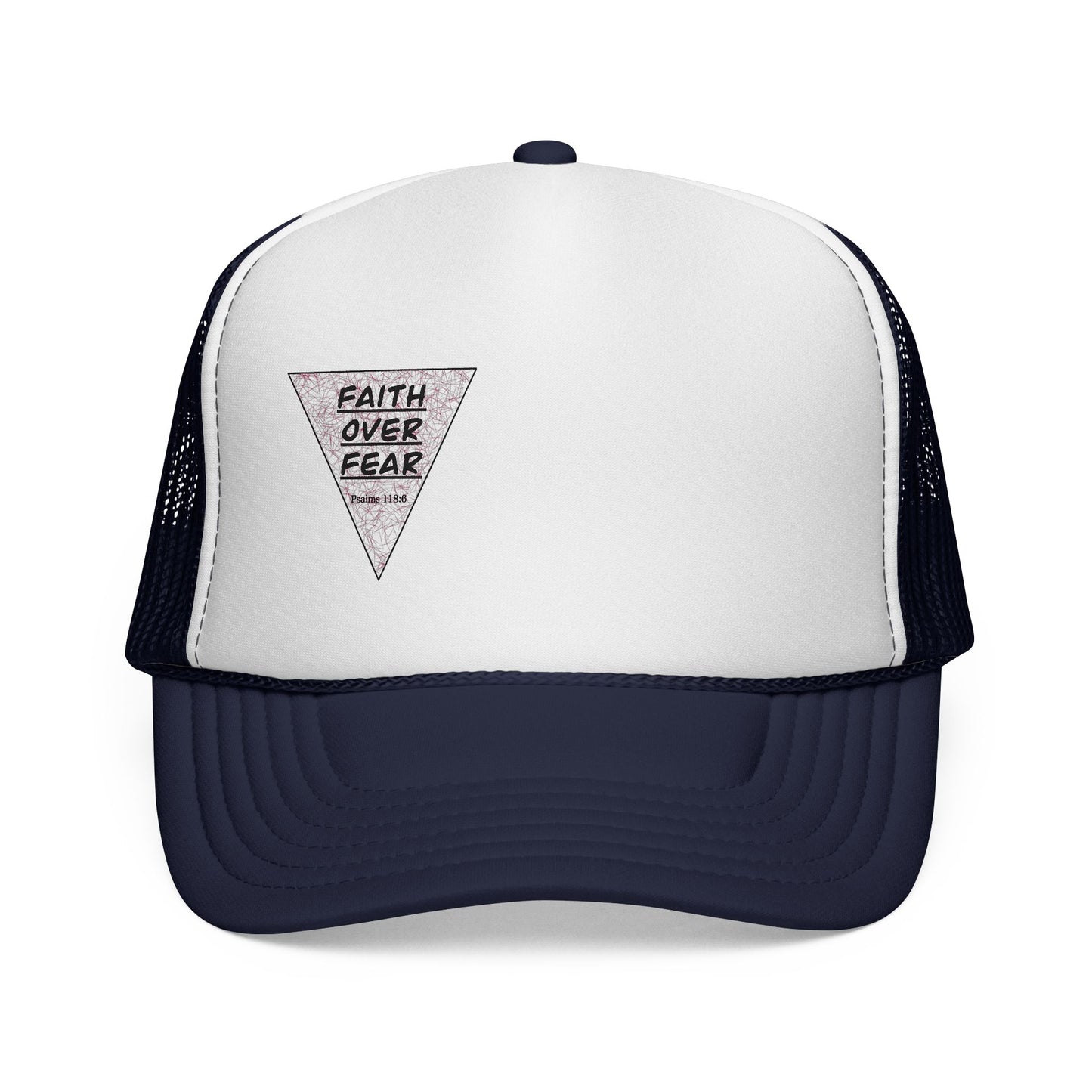 Faith Over Fear Trucker Cap — Inspirational Mesh Baseball Hat