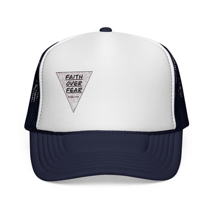 Faith Over Fear Trucker Cap — Inspirational Mesh Baseball Hat