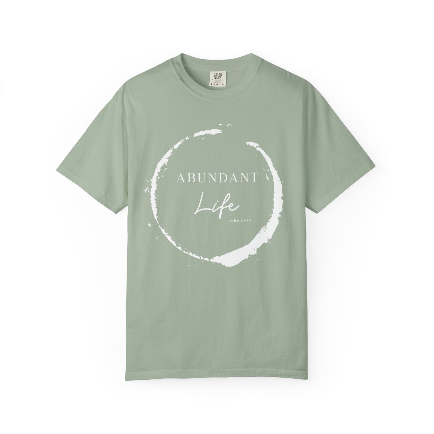 Abundant Life Scripture T-Shirt — 'Live Life Abundantly' Faith Tee