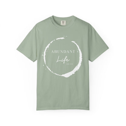 Abundant Life Scripture T-Shirt — 'Live Life Abundantly' Faith Tee
