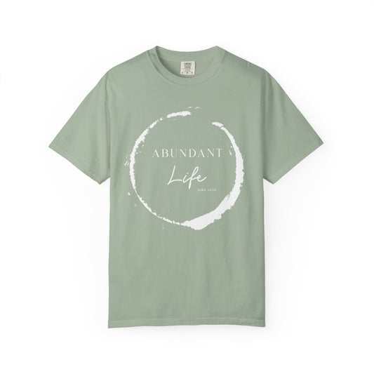 Abundant Life Scripture T-Shirt — 'Live Life Abundantly' Faith Tee