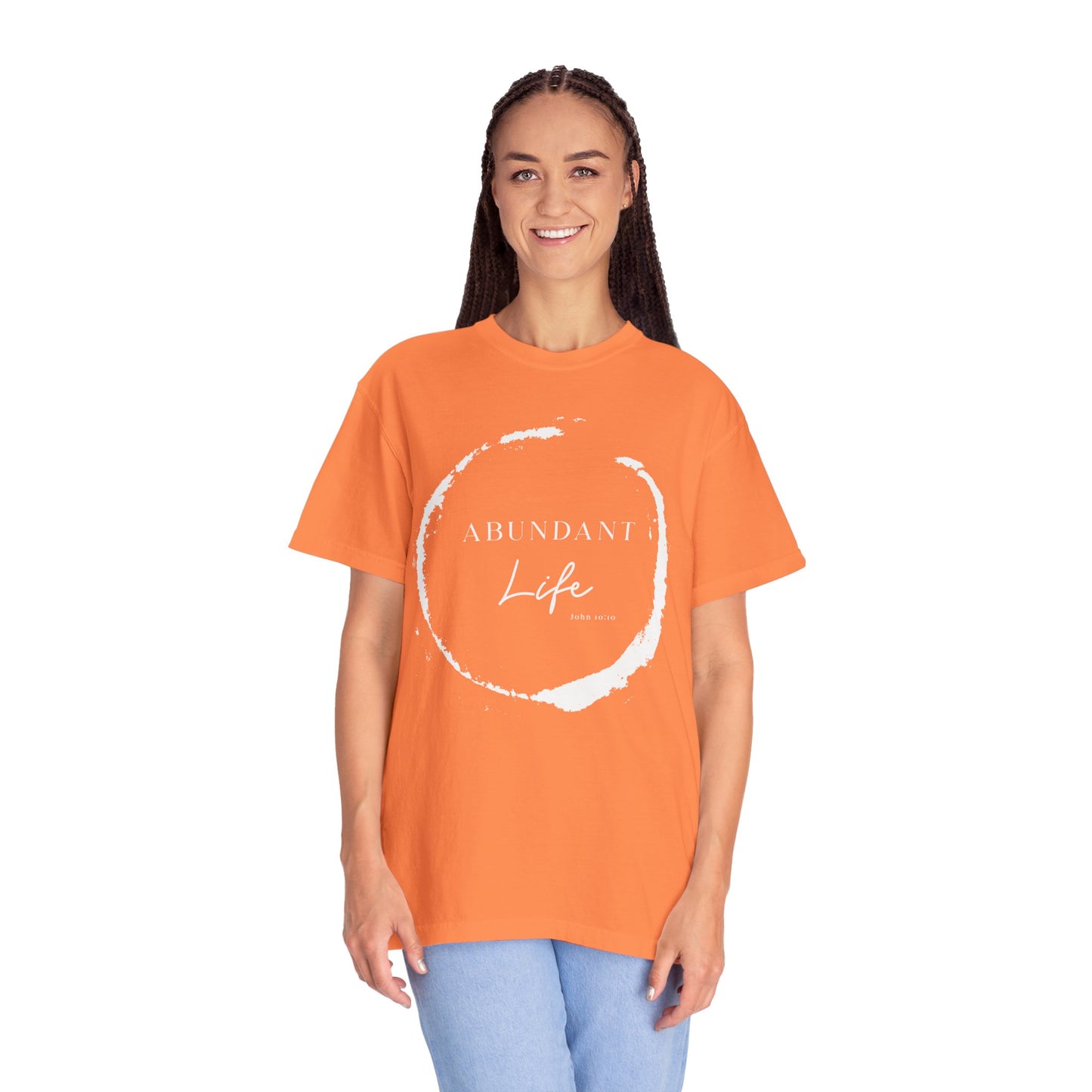 Abundant Life Scripture T-Shirt — 'Live Life Abundantly' Faith Tee