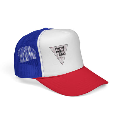 Faith Over Fear Trucker Cap — Inspirational Mesh Baseball Hat