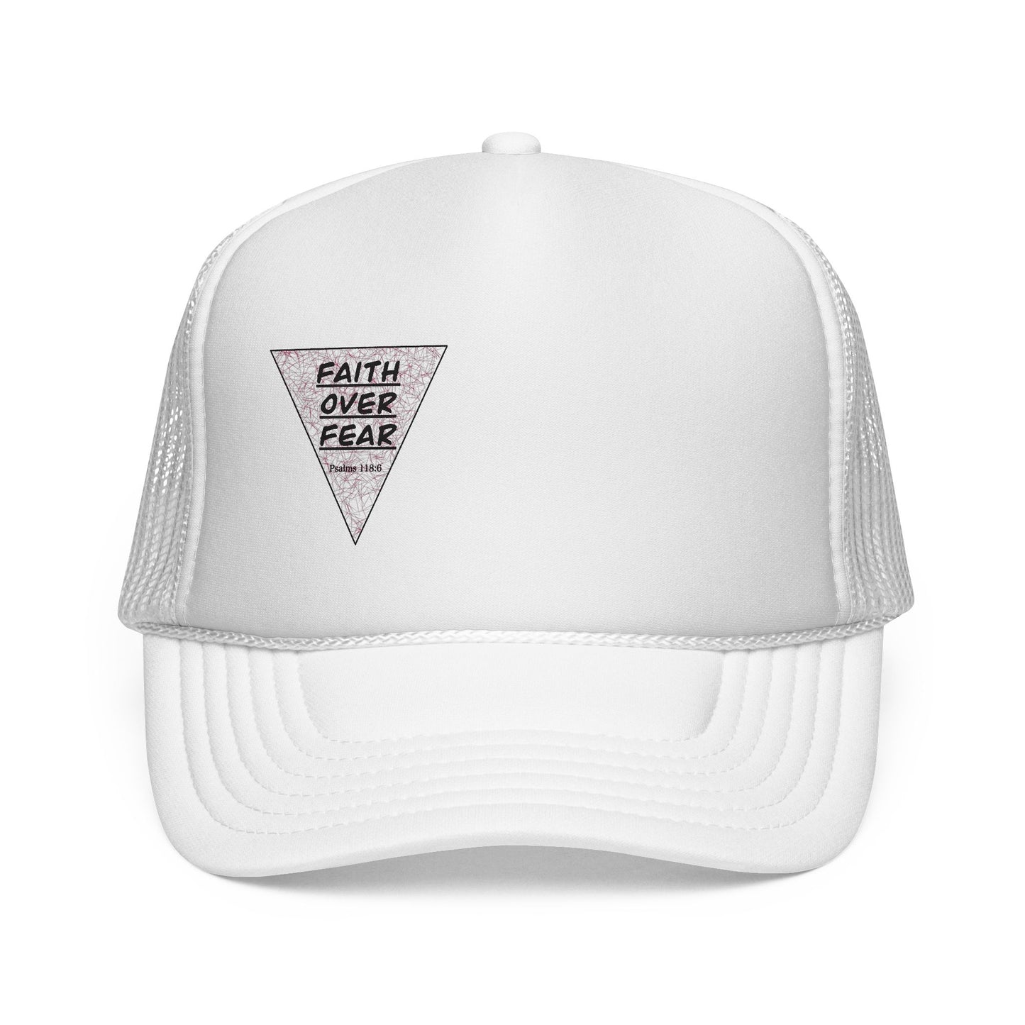 Faith Over Fear Trucker Cap — Inspirational Mesh Baseball Hat