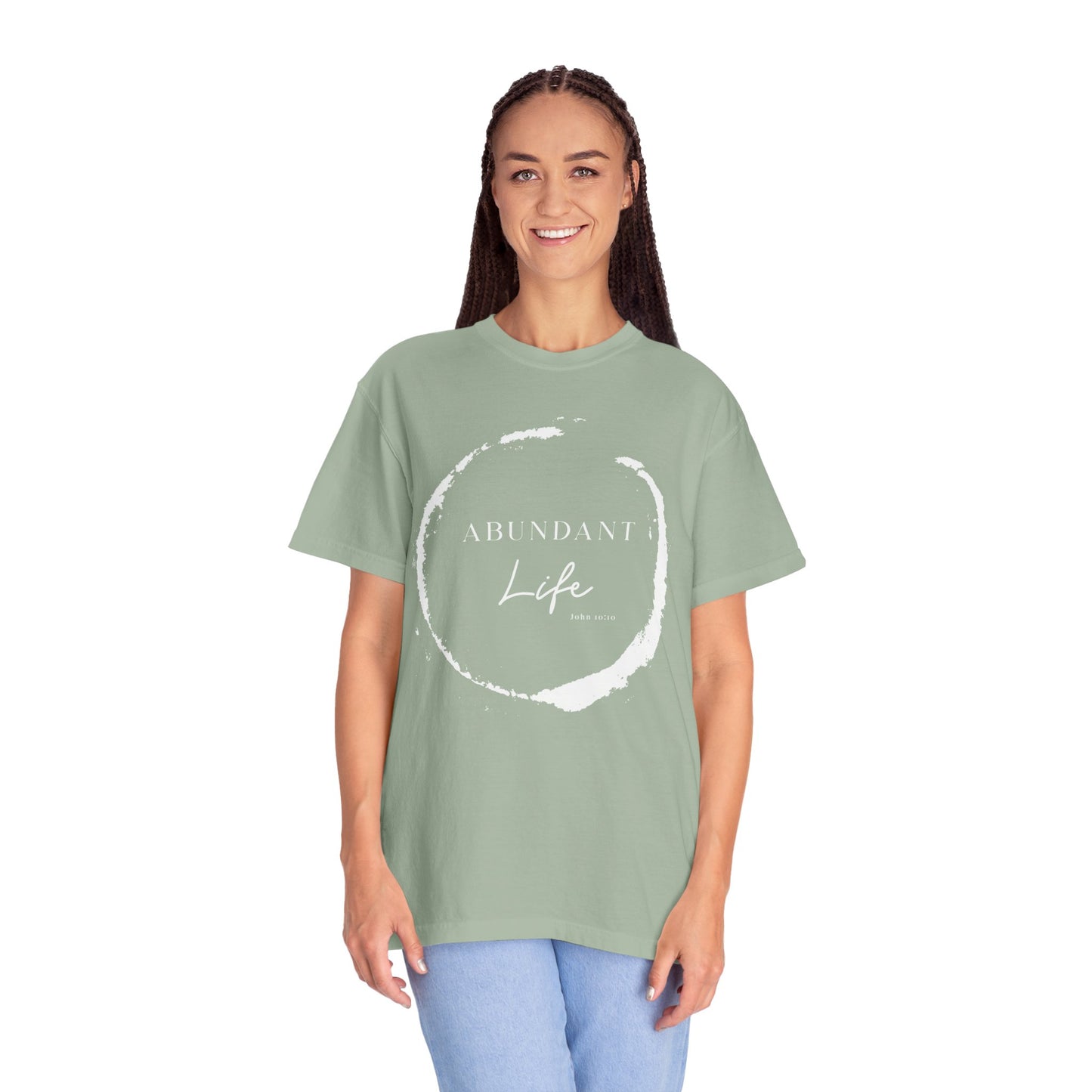 Abundant Life Scripture T-Shirt — 'Live Life Abundantly' Faith Tee