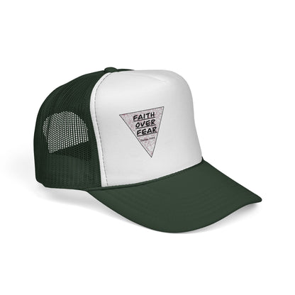 Faith Over Fear Trucker Cap — Inspirational Mesh Baseball Hat
